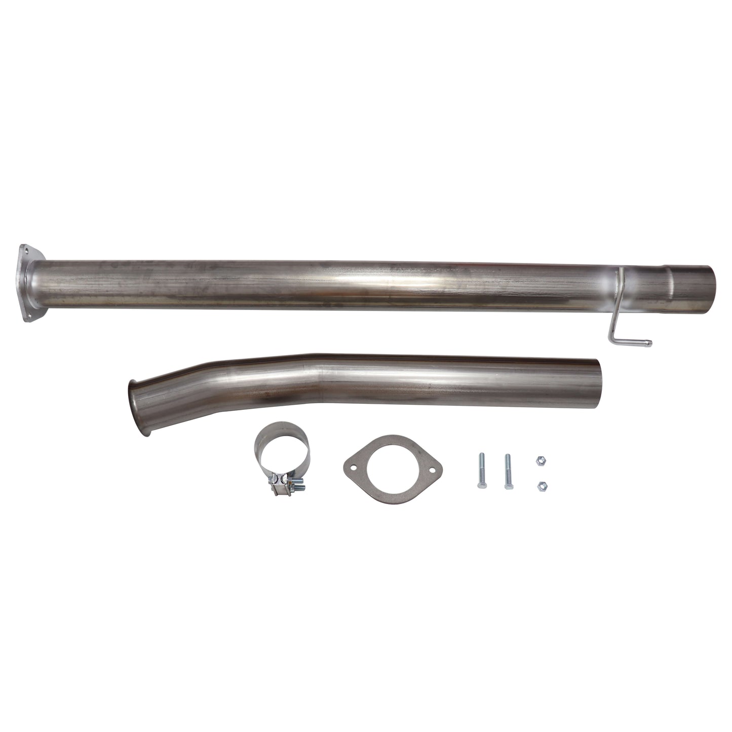 4.0 INCH CAT AND DPF RACE PIPES STAINLESS STEEL 2011-2018 FORD POWERSTROKE 6.7L FLO PRO EXHAUST
